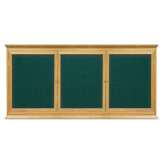 UVC105W Uvp Inc. Corkboard Enclosed Stain Finish Wood Frame, Side Hinge Door, Indoor Use