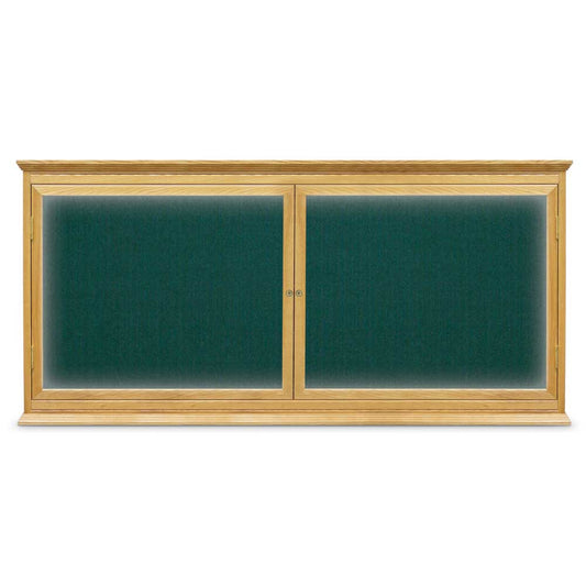 UVC107WI Uvp Inc. Corkboard Enclosed Stain Finish Wood Frame, Side Hinge Door, Indoor Use, Illuminated