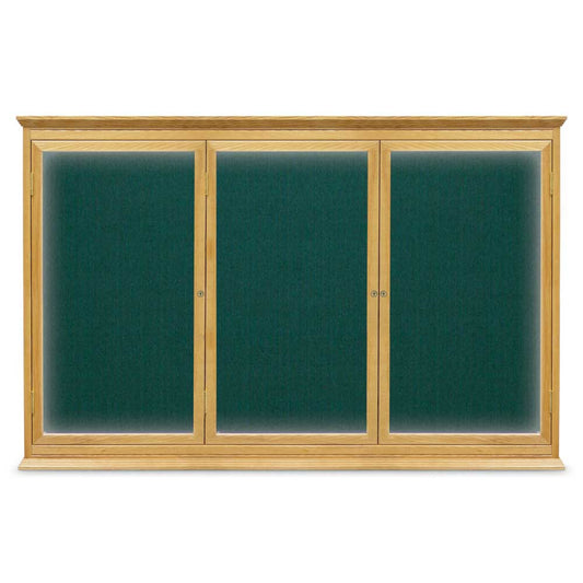 UVC108WI Uvp Inc. Corkboard Enclosed Stain Finish Wood Frame With Matching Crown And Base Trim, Illuminated