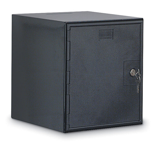 UVDB1112CT Uvp Inc. Lockable Drop Box Counter Top Black, Slim Style Metal Construction, 2 Keys Included