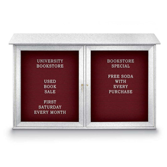 UVDD4530LB UVP Inc. Message Centers Double Door with Felt Backing Board, 5 Board Colors