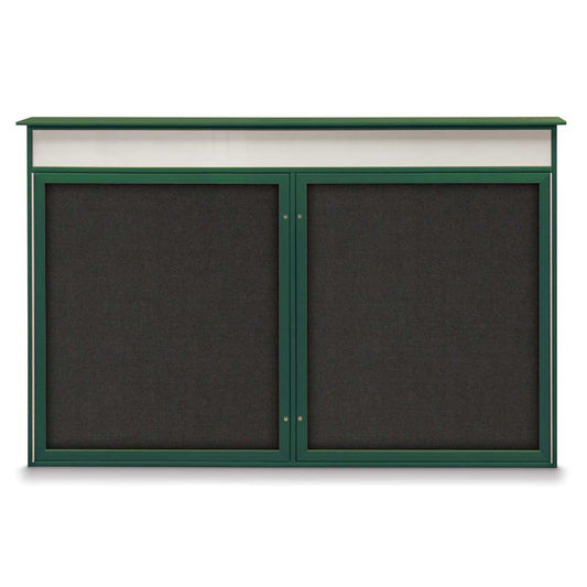 UVLDD6036HD Uvp Inc. Enclosed Bulletin Board Weather Resistant Frame, Shatter-Resistant Acrylic Doors W/ Header