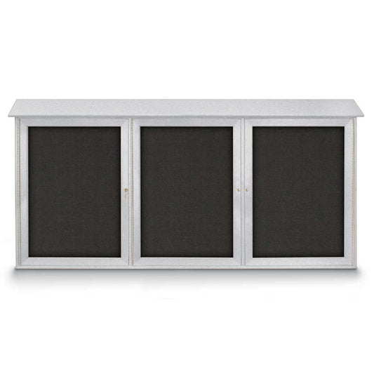 UVLTD7236 Uvp Inc. Enclosed Bulletin Board Recycled Plastic Frame, Triple Shatter-Resistant Acrylic Door
