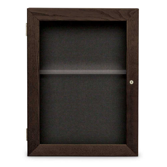 UVMCS1824S UVP Inc. Display Case Memory Wood Wide Door, 16 Board Type Colors