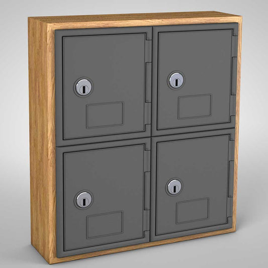 UVQ10 UVP Inc. Cell Phone Lockers Abs Or Wood Frame, 5 Frame Colors