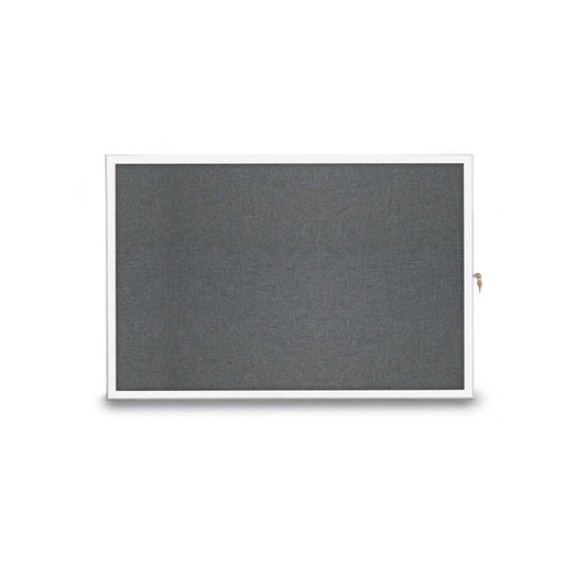 UVRDS23SBREV UVP Inc. Enclosed Cork Boards Slim Style Indoor Radius Aluminum Satin, 19 Board Colors