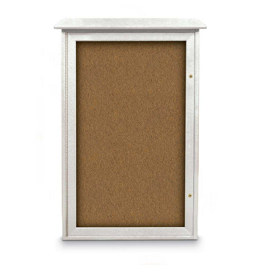 UVSD4226 UVP Inc. Outdoor Message Center Single Door Mitered Recycled Gloss, 3 Board Color