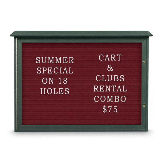 UVSD4836LB UVP Inc. Outdoor Message Centers Single Door With Felt Backing Board, 5 Board Colors