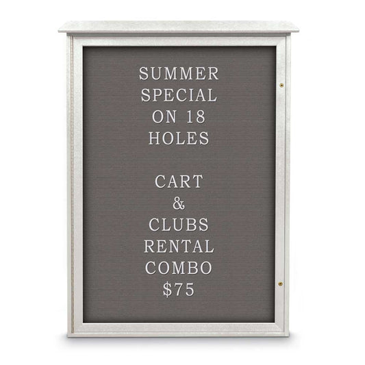 UVSD5438LB UVP Inc. Outdoor Message Centers Single Door With Felt Backing Board, 6 Frame Colors