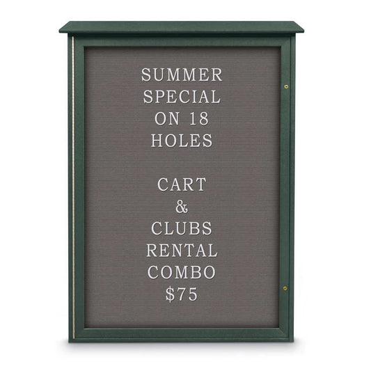 UVSD5438LB UVP Inc. Outdoor Message Centers Single Door With Felt Backing Board, 6 Frame Colors