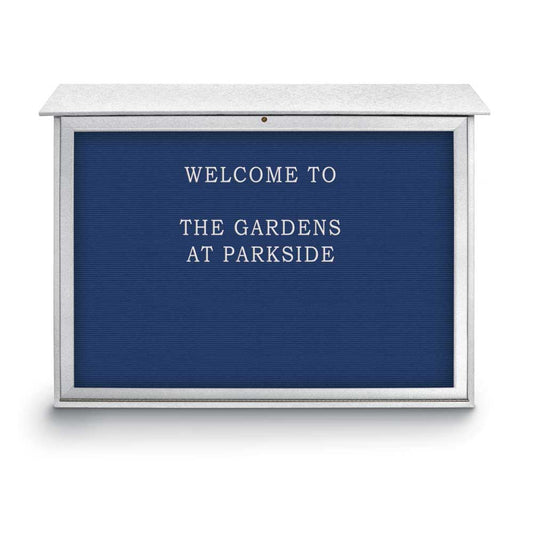 UVSDB4530LB UVP Inc. Message Centers Single Door Bottom Hinged With Felt Letterboard, 5 Board Colors