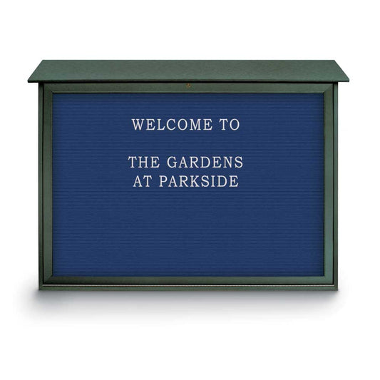 UVSDB4530LB UVP Inc. Message Centers Single Door Bottom Hinged With Felt Letterboard, 5 Board Colors