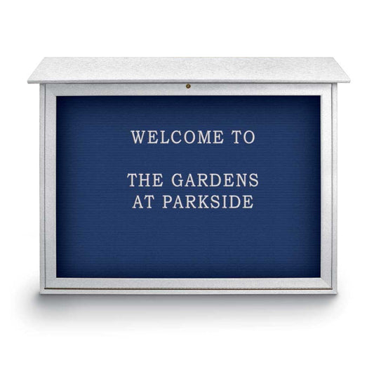 UVSDB4536LB UVP Inc. Message Centers Single Door Bottom Hinged With Felt Letterboard, 5 Board Colors