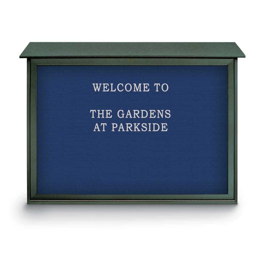 UVSDB5240LB Uvp Inc. Felt Letter Board Bottom And Top-Hinged Enclosed Message Centers