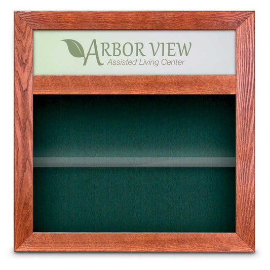 UVSMMB2424H UVP Inc. Memory Box Mount 3 Shelves Wood Surface With Header