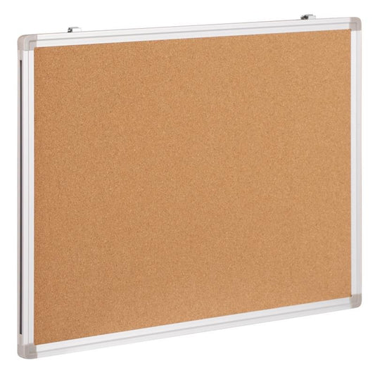 YU-YCN-002 Flash Furniture Hercules Series Natural Cork Board, Aluminum Frame For Commercial Use With Wall Mounted Cork Board And Self-healing Cork Material / 23.5"W x 17.75"H