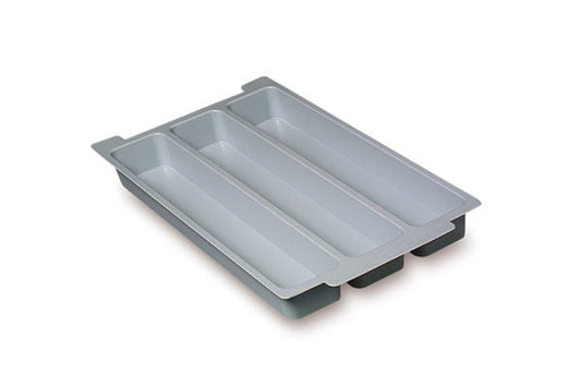 Im03F0119P6 Gratnells Moulded Insert Three Section, Dove Gray (Packs Of 6) For Educational Storage Use Features Useful Tray Insert For Organizing Smaller Items For Shallow (F1) Trays Dimension: 10.83 X 15.28 X 1.57 In