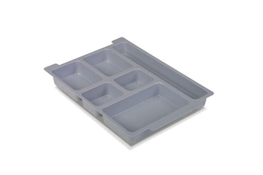 Im07F0119P6 Gratnells Moulded Insert Six Non Identical Sections, Dove Gray (Packs Of 6) For Educational Storage Use Features Useful Tray Insert For Organizing Smaller Items For Shallow (F1) Trays Dimension: 10.83 X 15.28 X 1.57 In