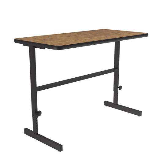 CST Correll Inc. Adjustable Table for Standing Height Workstations with High-Pressure Tops With Backer Sheet (Not Fused-on Melamine), 1 1/4” Thick - Cube