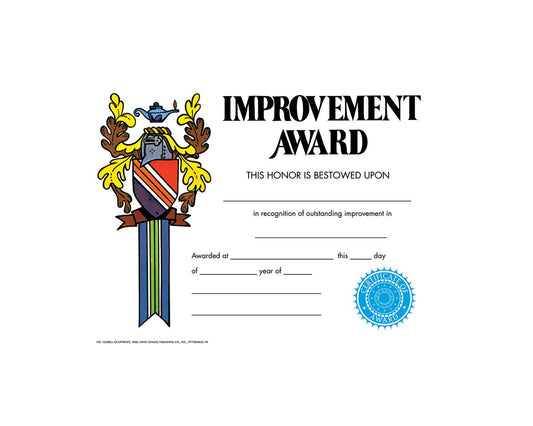 VA288CL Flip Side Products Improvement Award Certificate, Compatible With Most Laser and Inkjet Printers, 8.5” X 11”, 30 Matte Certificates/Pack, 50 Packs/Carton