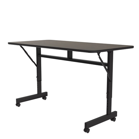 FTM&R Correll Inc. Econoline Flip Top Nesting Tables for Melamine Adjustable Height with 3/4” Melamine Top, With Extra Support on 60” and Longer Sizes - Cube